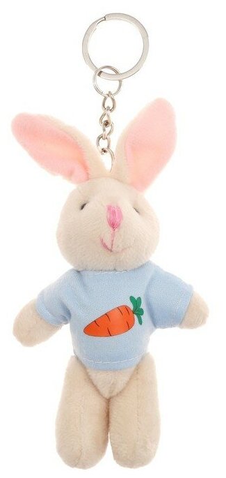 Мягкая игрушка «Кролик в кофте», на брелоке, цвета микс