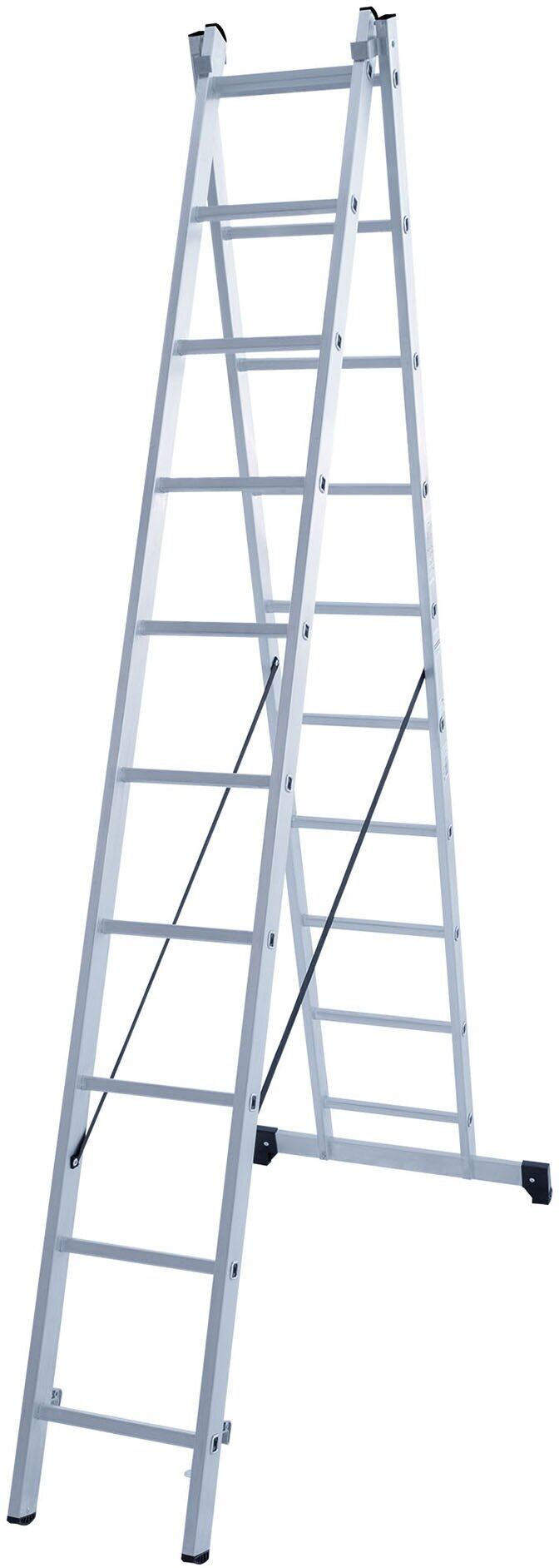 лестница двухсекционная Новая Высота 2x10 100 серия - фото №1