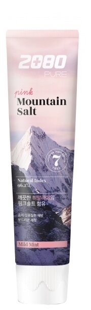 Зубная паста Dental Clinic 2080 Pink Mountain Salt Mild Mint, 120 мл, розовый/оранжевый/голубой