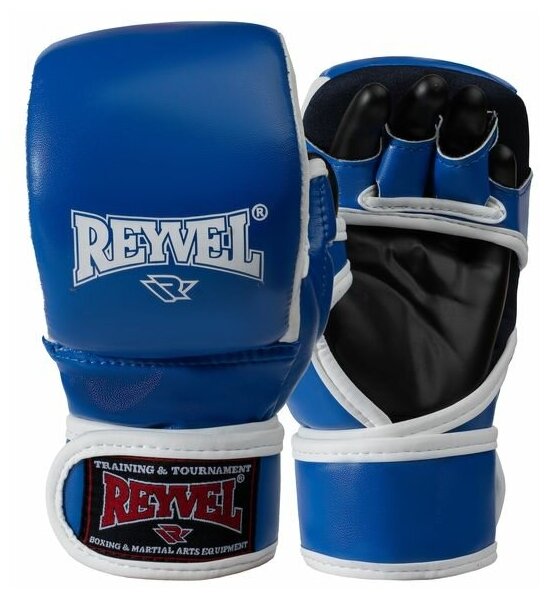 Перчатки ММА pro training синии - Reyvel - Синий - XL