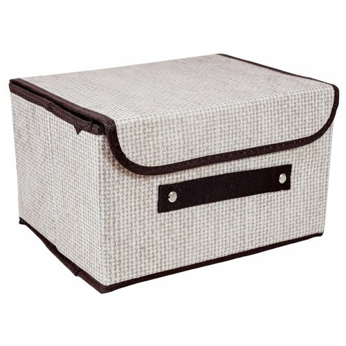 Короб для хранения с крышкой коричневый, 26*20*16 см