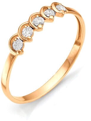 Кольцо Diamant online, золото, 585 проба, бриллиант