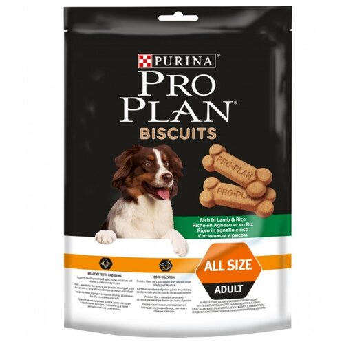 фото Лакомство для собак Pro Plan Biscuits с ягненком и рисом, 400 г