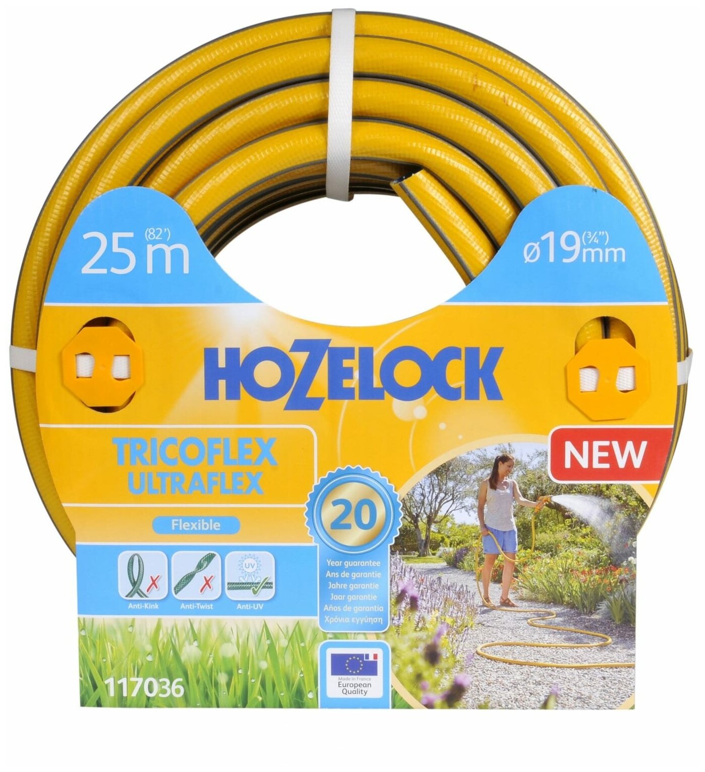 Шланг для полива Hozelock Tricoflex Ultraflex 3/4", 25 м 117036