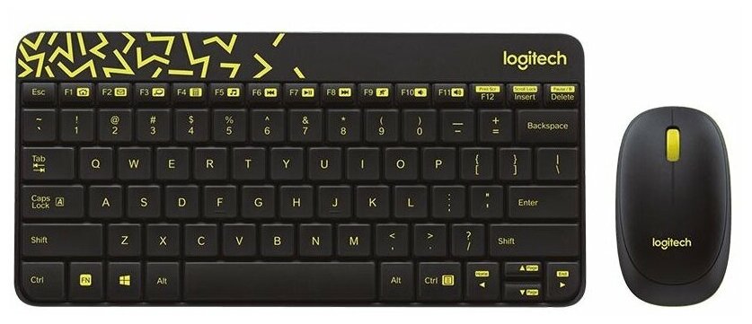 Комплект: клавиатура+мышь Logitech MK240 Wireless Combo Nano Black (920-008198) .