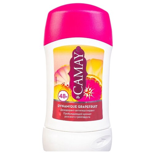 фото Дезодорант-антиперспирант стик Camay Dynamique Grapefruit, 40 мл