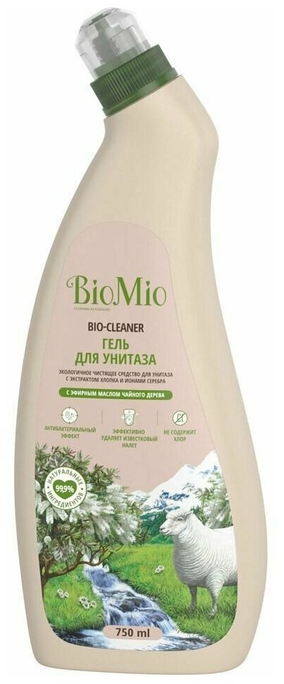 BIO-TOILET CLEANER чистящее средство для унитаза. Чайное дерево. 750 мл х 2 шт.