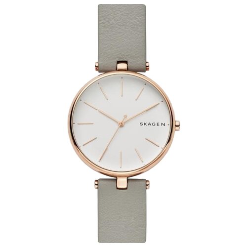 Наручные часы SKAGEN Leather, золотой, белый