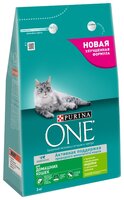 Корм для кошек Purina ONE (3 кг) Для домашних кошек с высоким содержанием Индейки и цельными злаками