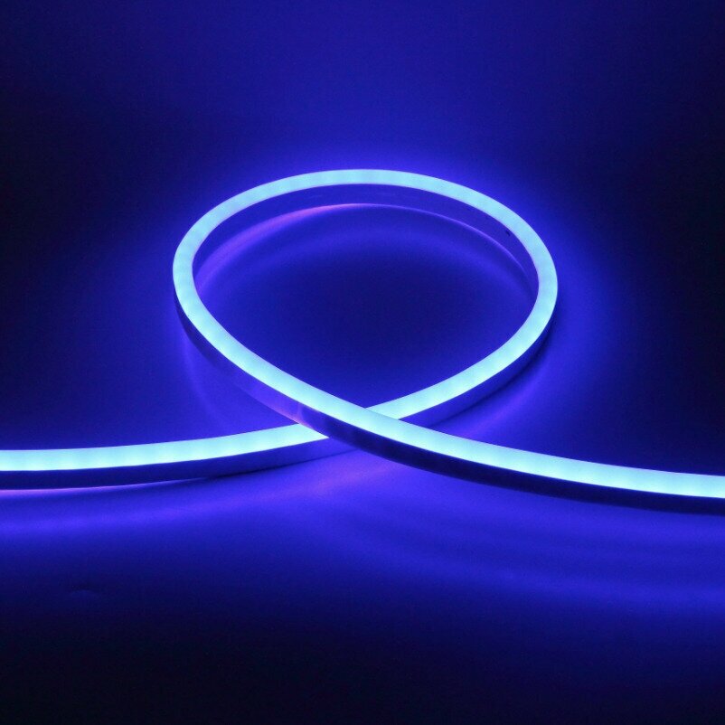 Лента светодиодная "гибкий неон" 220В Синий 1 м - фотография № 20