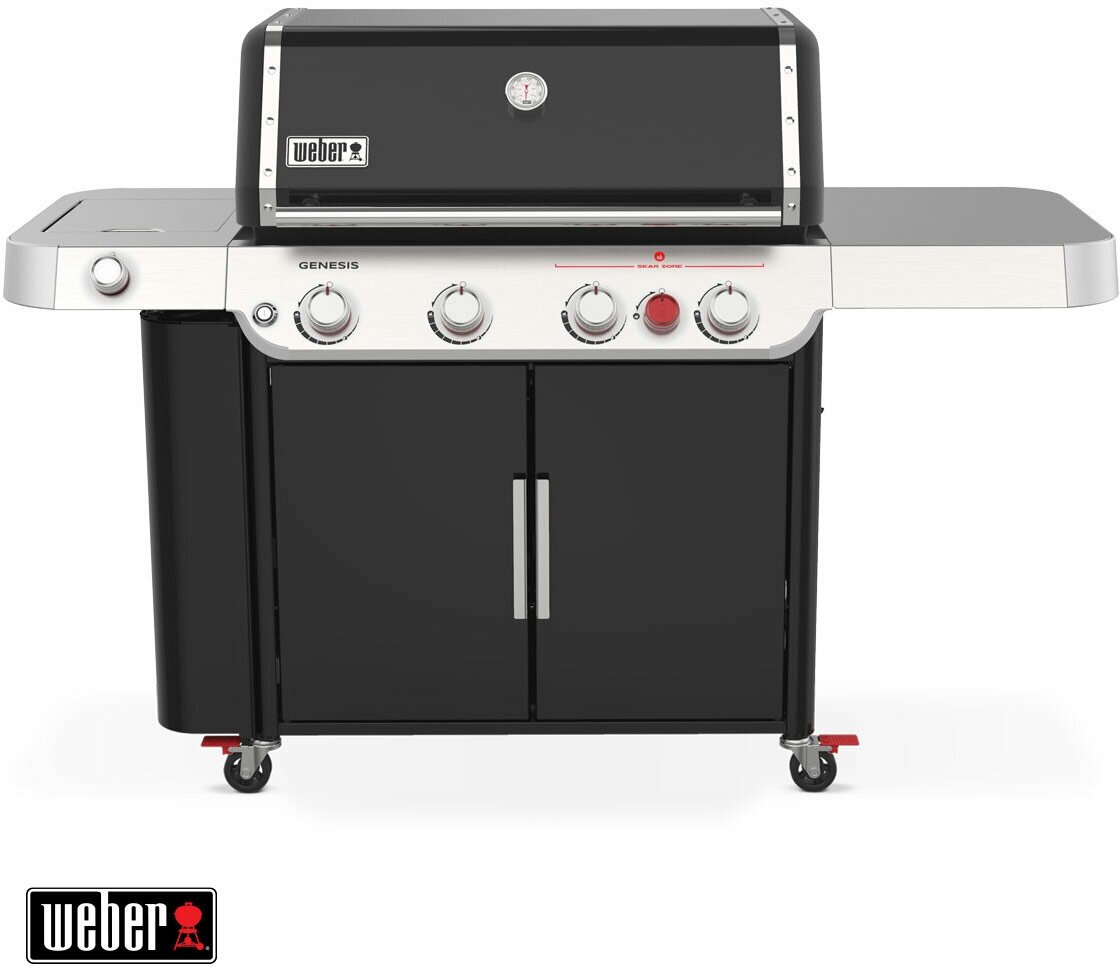 Газовый гриль WEBER GENESIS E-435 LP BLK ASIA, черный - фотография № 1