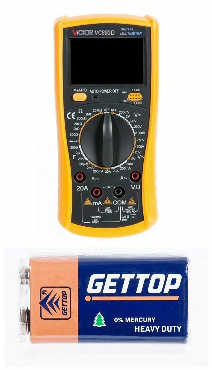 Мультиметр [multimeter] Victor True RMS, VC890D