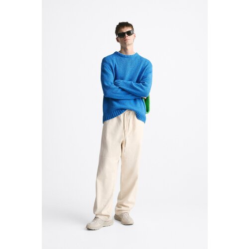 фото Текстурный махровый свитер zara