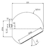 Верхний душ FIMA F2340NS