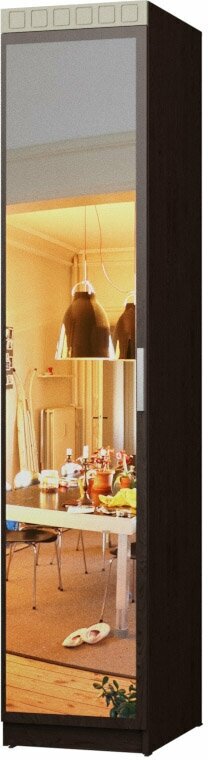 Пенал Вайгач с зеркалом корпус ЛДСП размер 220/64/56,6 - фотография № 1