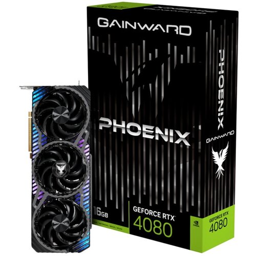 Gainward RTX4080 PHOENIX 16GB GDDR6X 256bit 3-DP HDMI RTL NED4080019T2-1032X 11948300₽