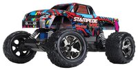 Монстр-трак Traxxas Stampede VXL TSM (36076-3) 1:10 41.3 см черный/синий