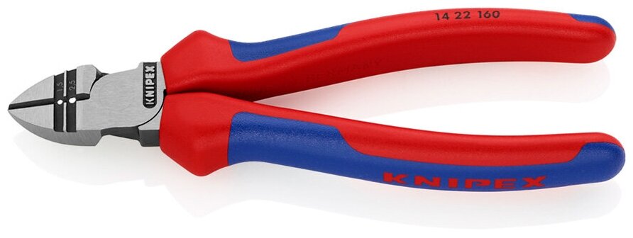 Кусачки боковые для удаления изоляции KNIPEX KN-1422160