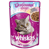 Корм для кошек Whiskas Особенный вкус с кроликом, с говядиной 85 г (кусочки в соусе) - изображение