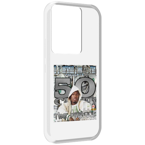 Чехол MyPads 50 Cent - The Payback для Itel Vision 3 Plus / Itel P38 Pro задняя-панель-накладка-бампер