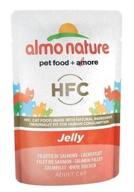 ALMO NATURE Classic Nature Jelly Salmon Пауч для кошек Лосось в желе 55 г