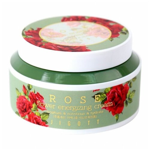 Крем для лица с экстрактом розы Jigott Rose Flower Energizing Cream 100 мл.