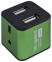 USB-концентратор Defender Quadro Iron (83506) разъемов: 4 зеленый
