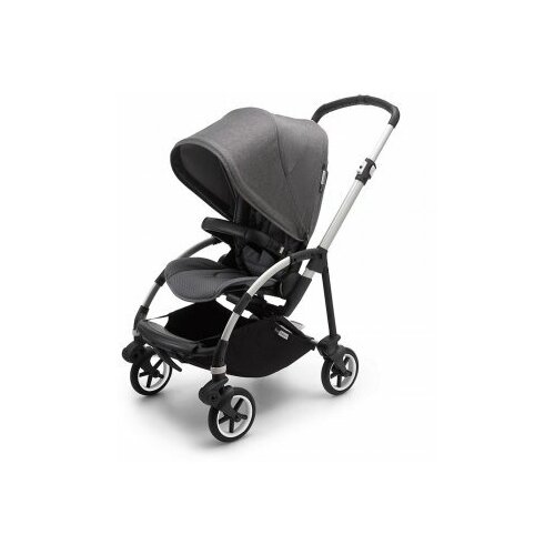 Коляска прогулочная Bugaboo Bee 6 complete (Alu/Grey/Grey Melange), цвет шасси: серебристый