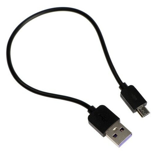 Data-кабели Exployd Кабель Exployd EX-K-1387, microUSB - USB, 2.4 А, 0.25 м, силиконовая оплетка, черный кабель переходник b