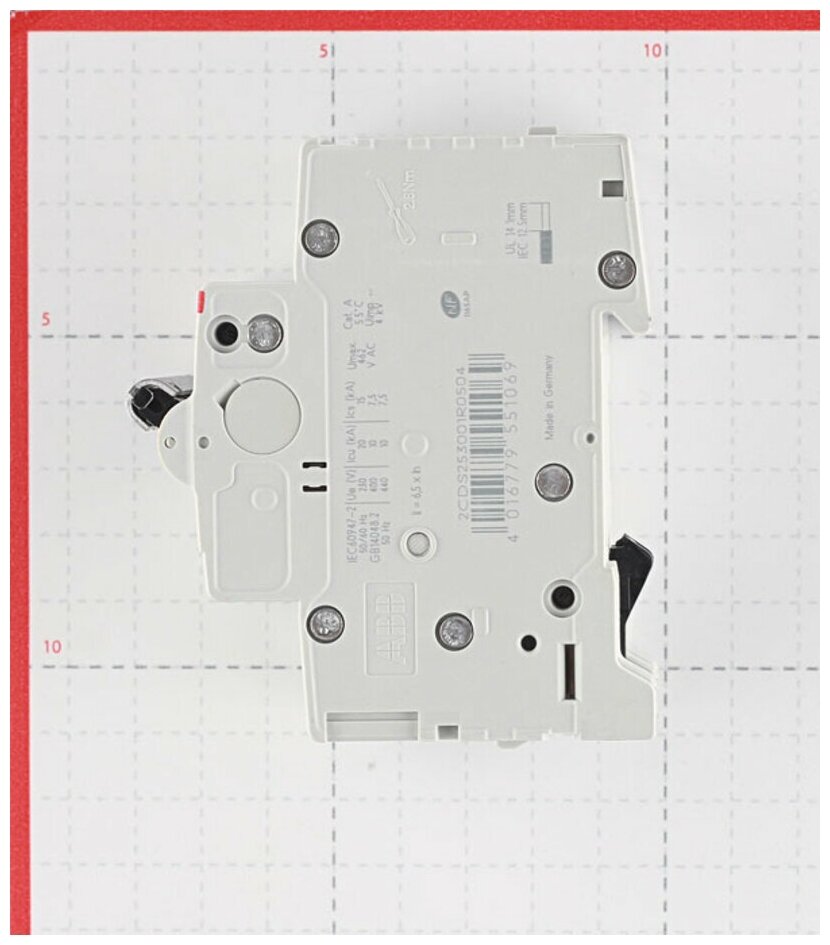 S200 2CDS253001R0504 Автоматический выключатель трехполюсный 50А (6 кА, C) ABB - фото №6