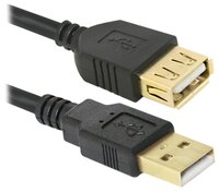 Кабель Defender USB - USB (USB02-10PRO) 3 м черный