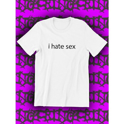 фото Футболка с приколами мужская, i hate sex, секс, с надписью shulpinchik