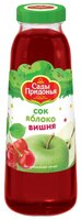 Сок Сады Придонья Яблоко-Вишня, в стеклянной бутылке, 0.3 л