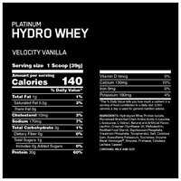 Протеин Optimum Nutrition Platinum Hydro Whey (1590 г) ваниль