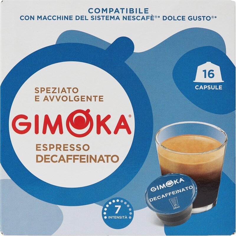 Кофе в капсулах Gimoka Dolce Gusto Espresso Soave без кофеина 16шт Gruppo Gimoka S.R.L - фото №9