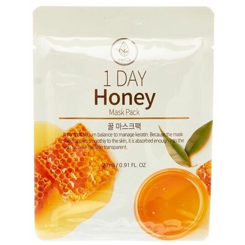 Тканевая маска для лица MedB 1 Day с медом - 1 Day Honey Mask Pack MEDB, 10 шт тканевая маска для лица medb 1 day с медом 1 day honey mask pack medb 10 шт