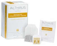 Чайный напиток травяной Althaus Rooibush Strawberry Cream в пакетиках, 20 шт.