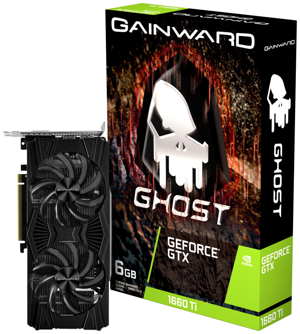 Видеокарта 6.0 Гб Gainward GeForce GTX 1660 Ti GHOST