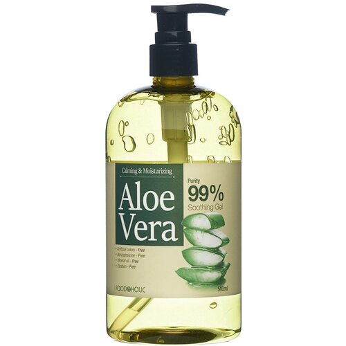 Foodaholic Успокаивающий гель с экстрактом алоэ Calming & Moisturizing Aloe Vera 99% Soothing Gel, 500 мл