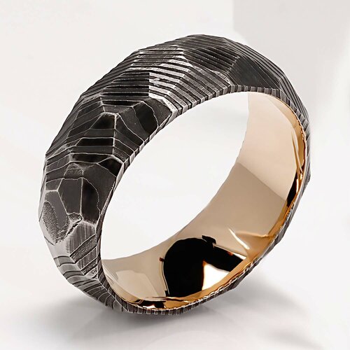 фото Кольцо poya, нержавеющая сталь, размер 19