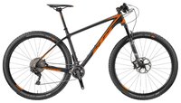 Горный (MTB) велосипед KTM Myroon Master 22 (2018) black matt/orange glossy 15