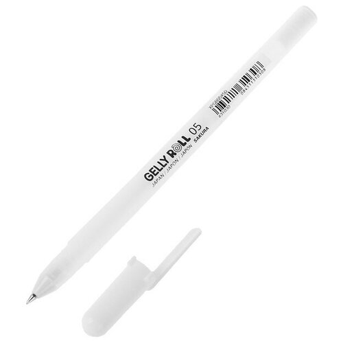 Ручка гелевая для декоративных работ Sakura Gelly Roll 0.5 мм, белая