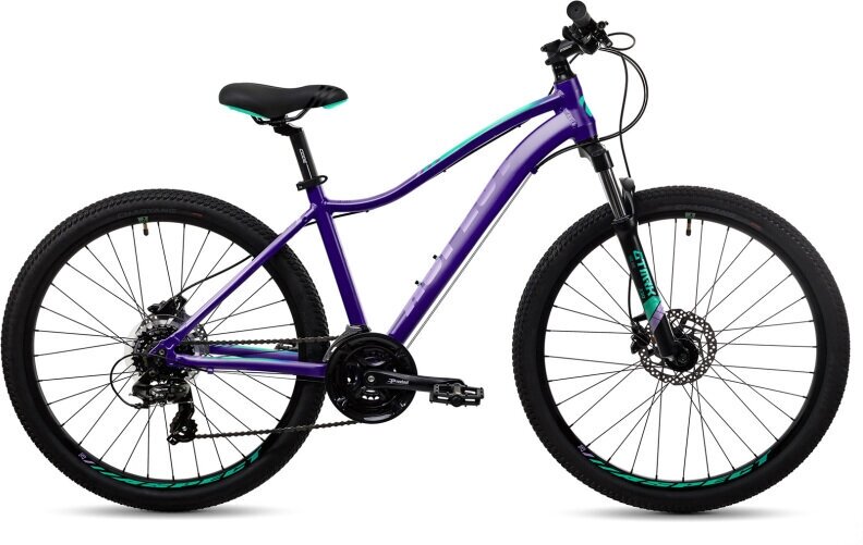 Женский велосипед Aspect Oasis HD (16", фиолетово-зеленый) .