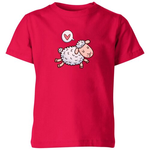 Футболка Us Basic, размер 4, розовый мужская футболка милая овечка думает о любви 2xl синий