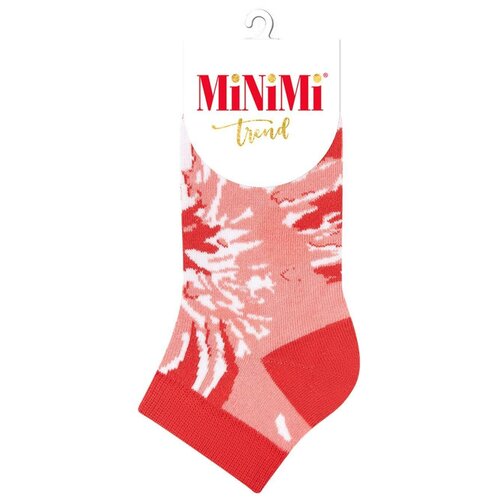 Носки MiNiMi, размер 35-38 (23-25), красный, коралловый