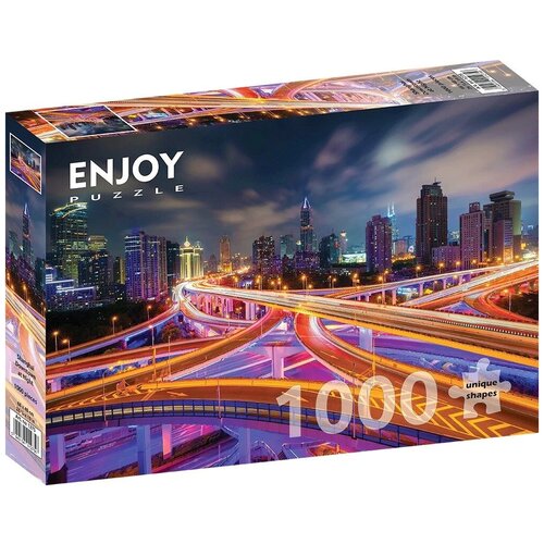 Пазл Enjoy 1000 деталей: Шанхайский центр ночью пазл enjoy 1000 деталей шанхайский центр ночью