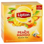 Чай черный Lipton Peach Mango в пирамидках - изображение