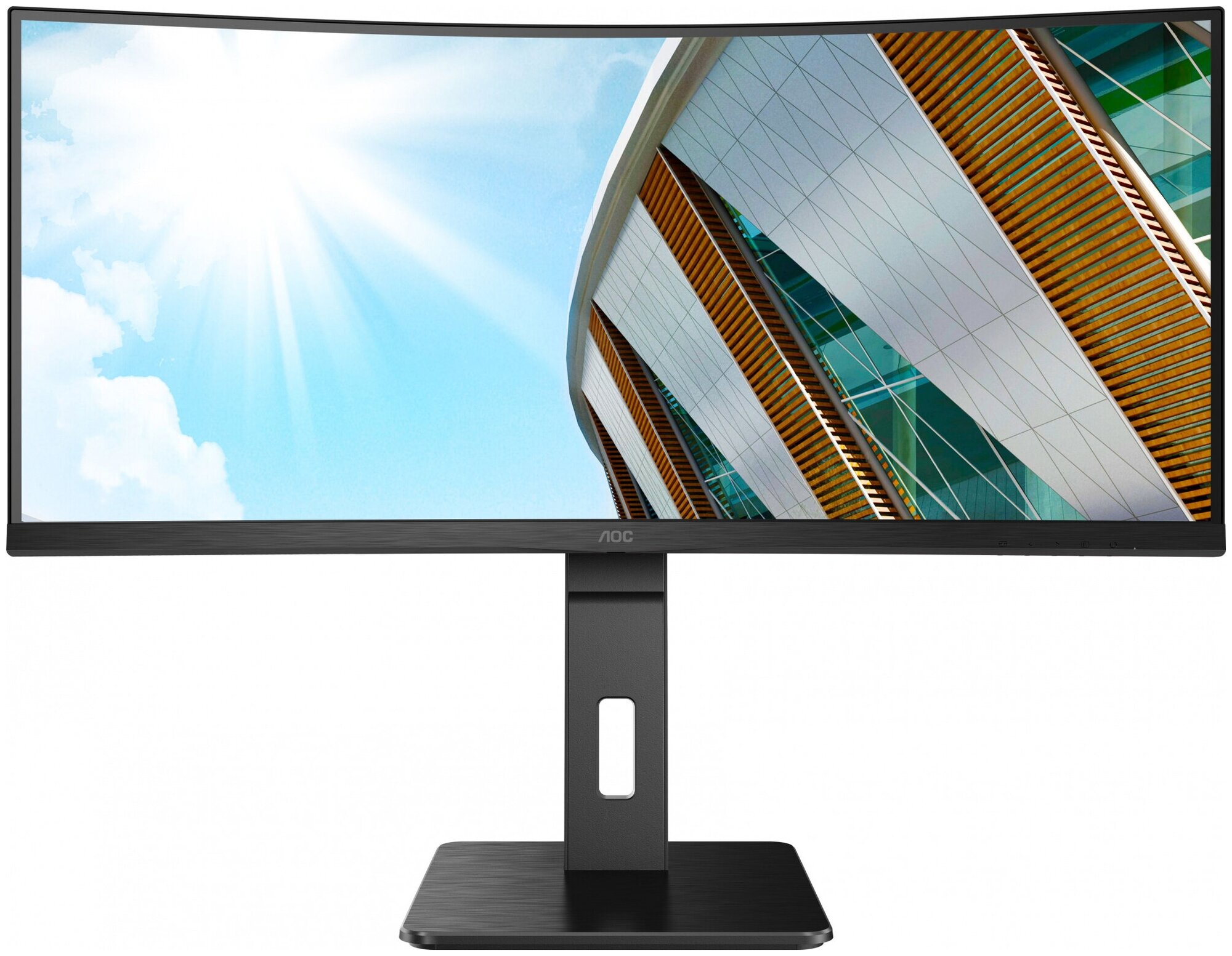 Монитор 34" AOC Pro CU34P2C, 3440х1440, 100 Гц, VA, черный - фото №1