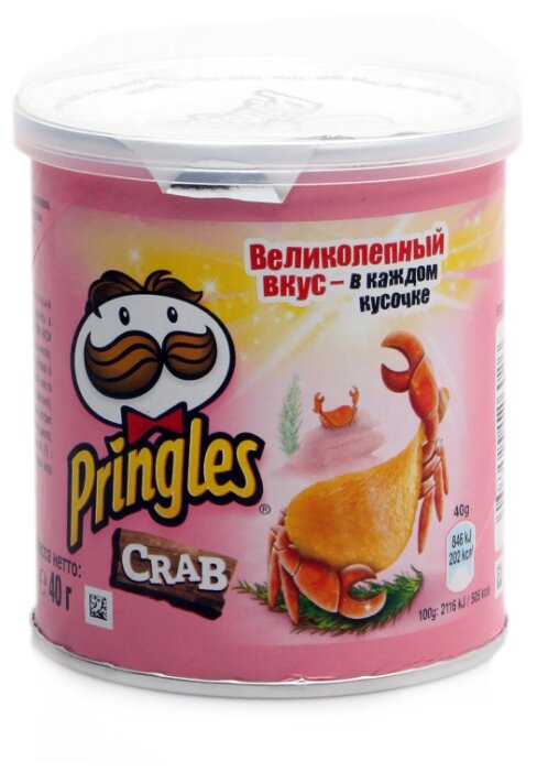 Чипсы Pringles картофельные Crab