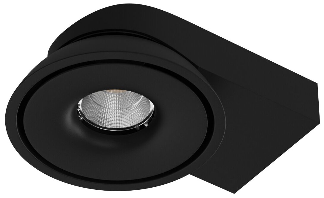 Накладной потолочный светодиодный светильник ORBIT SLIM Black 15W - фотография № 1